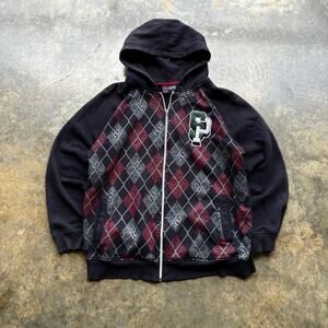 Rare Vintage Boxy Y2K Southpole Zip Up‎ Sweatshirt